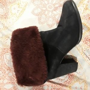Amazing ugg boots with heel and fur inside